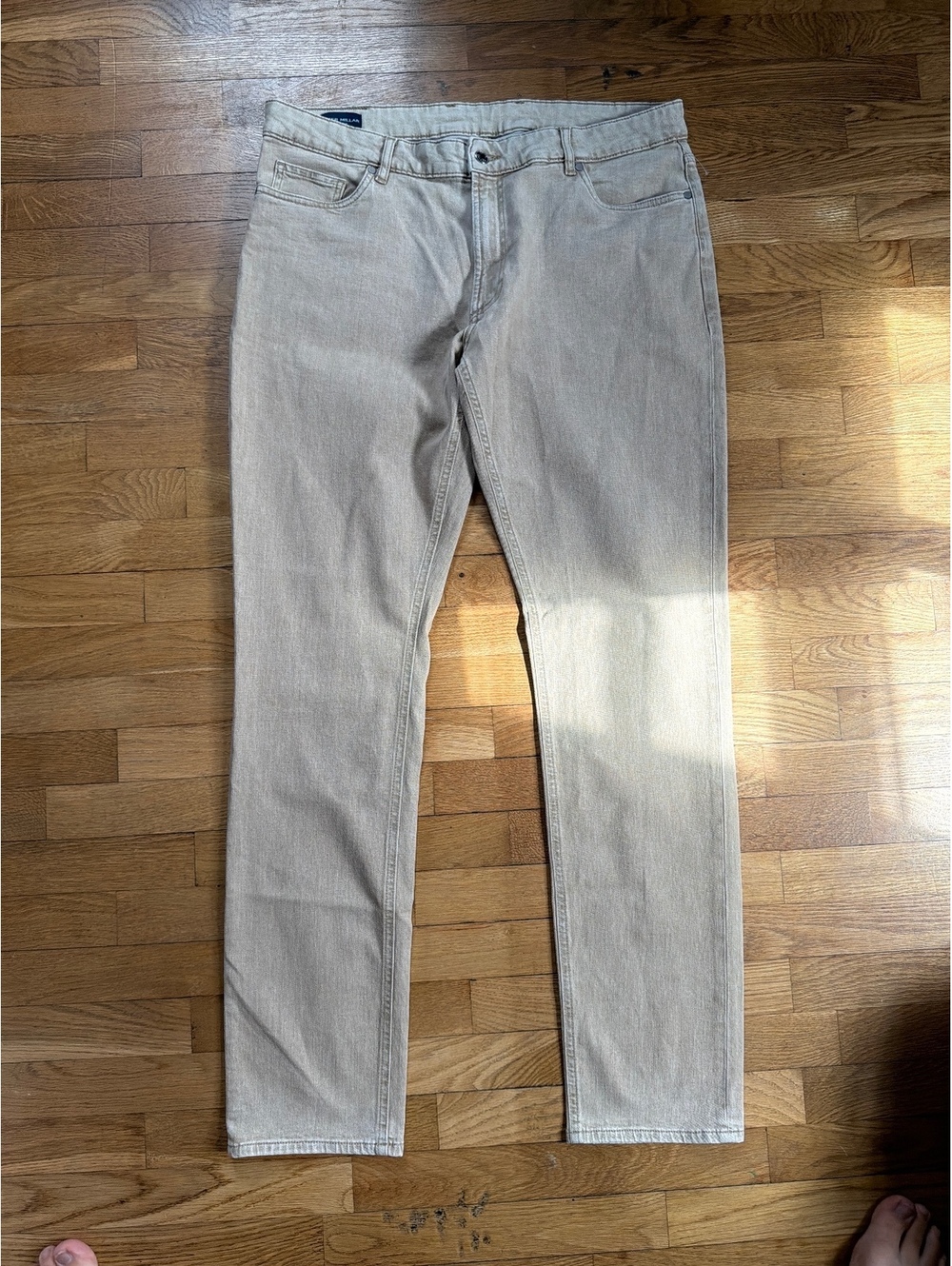 40x35 - Men - Peter Millar Collection Beige Slim Fit Jeans